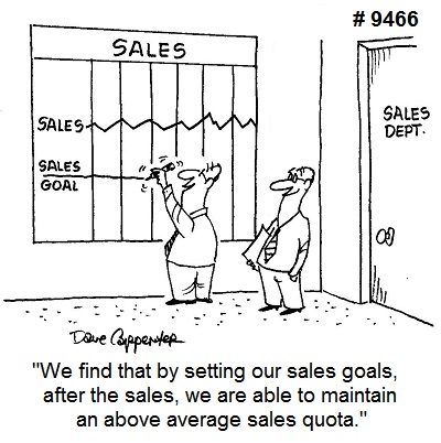 sales quota cartoon
